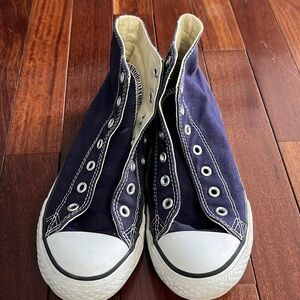 Converse size youth 3 Navy high tops